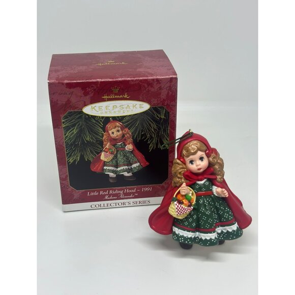 VTG 90s Hallmark Keepsake Ornament 3.5" Little Red Riding Hood Madame Alexander - Picture 1 of 6